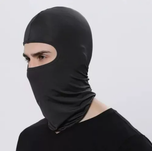 Balaclava Pasamontañas Negra En Tela Durazno