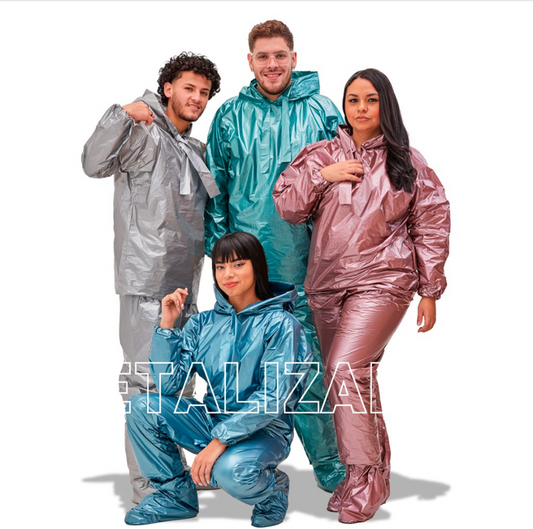 Impermeable Desechable Metalizado Surtido