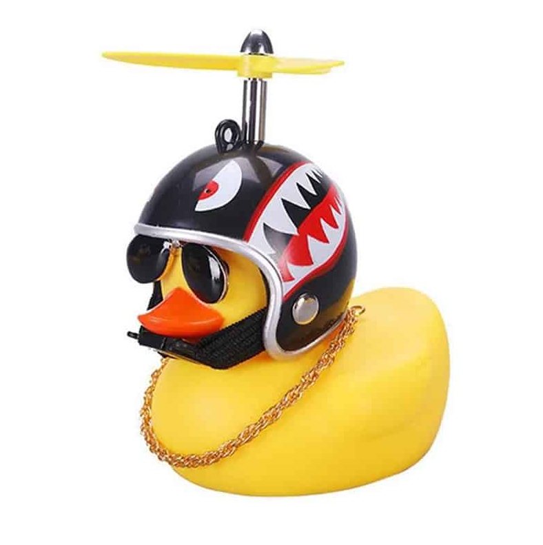 Acompañante Viajero Pato Con Casco Tipo Militar