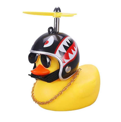 Acompañante Viajero Pato Con Casco Tipo Militar