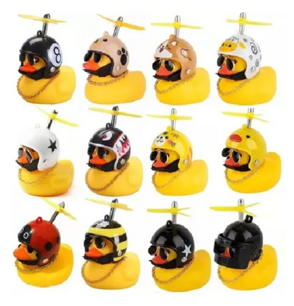 Acompañante Viajero Pato Con Casco Tipo Militar