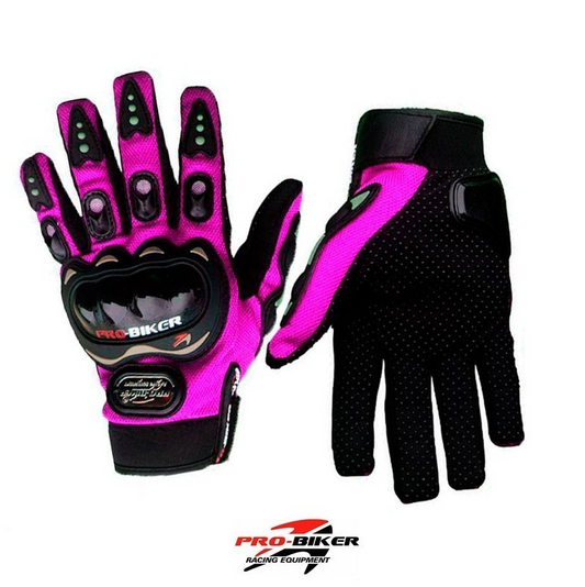 Guantes De Protección Pro Biker Rosados